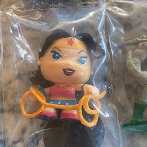 Christmas ornament Superhero Action Figure with Lasso - Blue and Yellow
